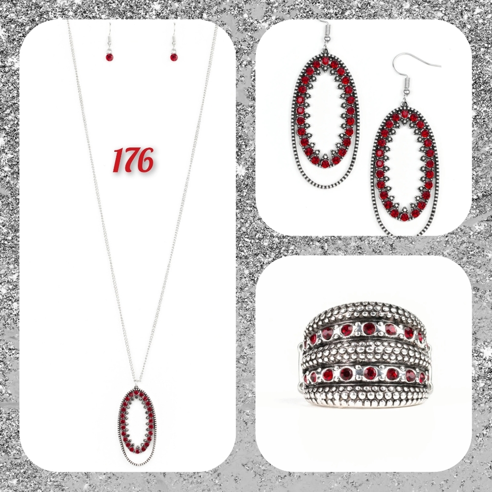 Necklace Set with Ring and Extra Earrings
